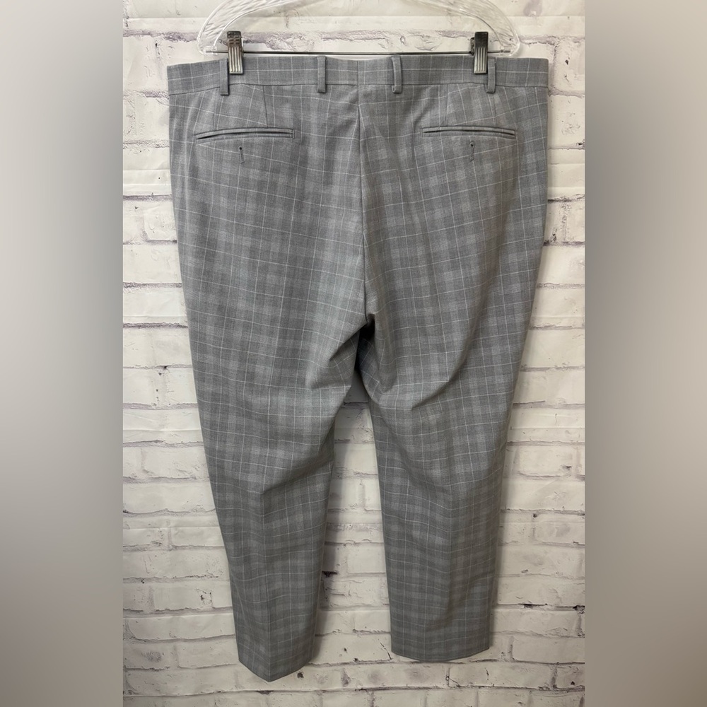 Lauren Ralph Lauren Black label Men’s 40x28 Gray Plaid Dress Pants‎ Flat Front - Picture 12 of 12